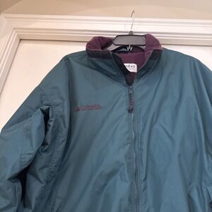 Columbia Green Fleece Lined Full Zip  Jacket RN 69724‎  Men Coat Size Large L